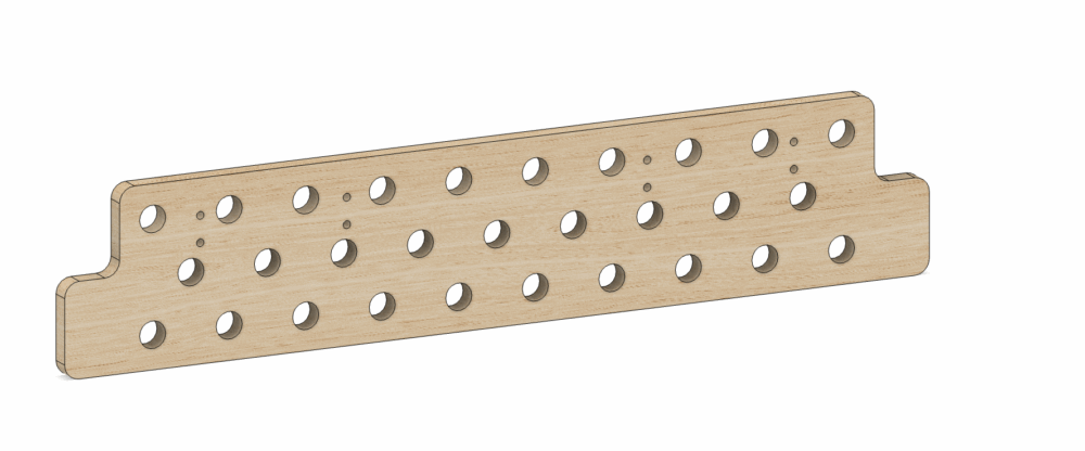 Power Rack Pegboard: Zdejmowana kołkownica