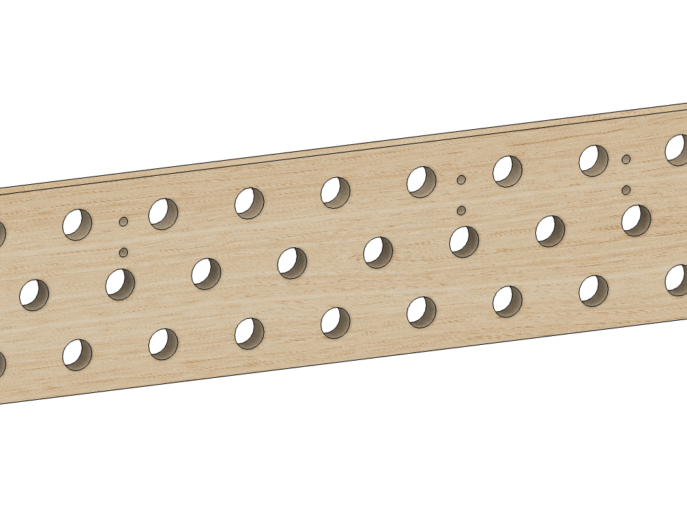 Power Rack Pegboard: Zdejmowana kołkownica