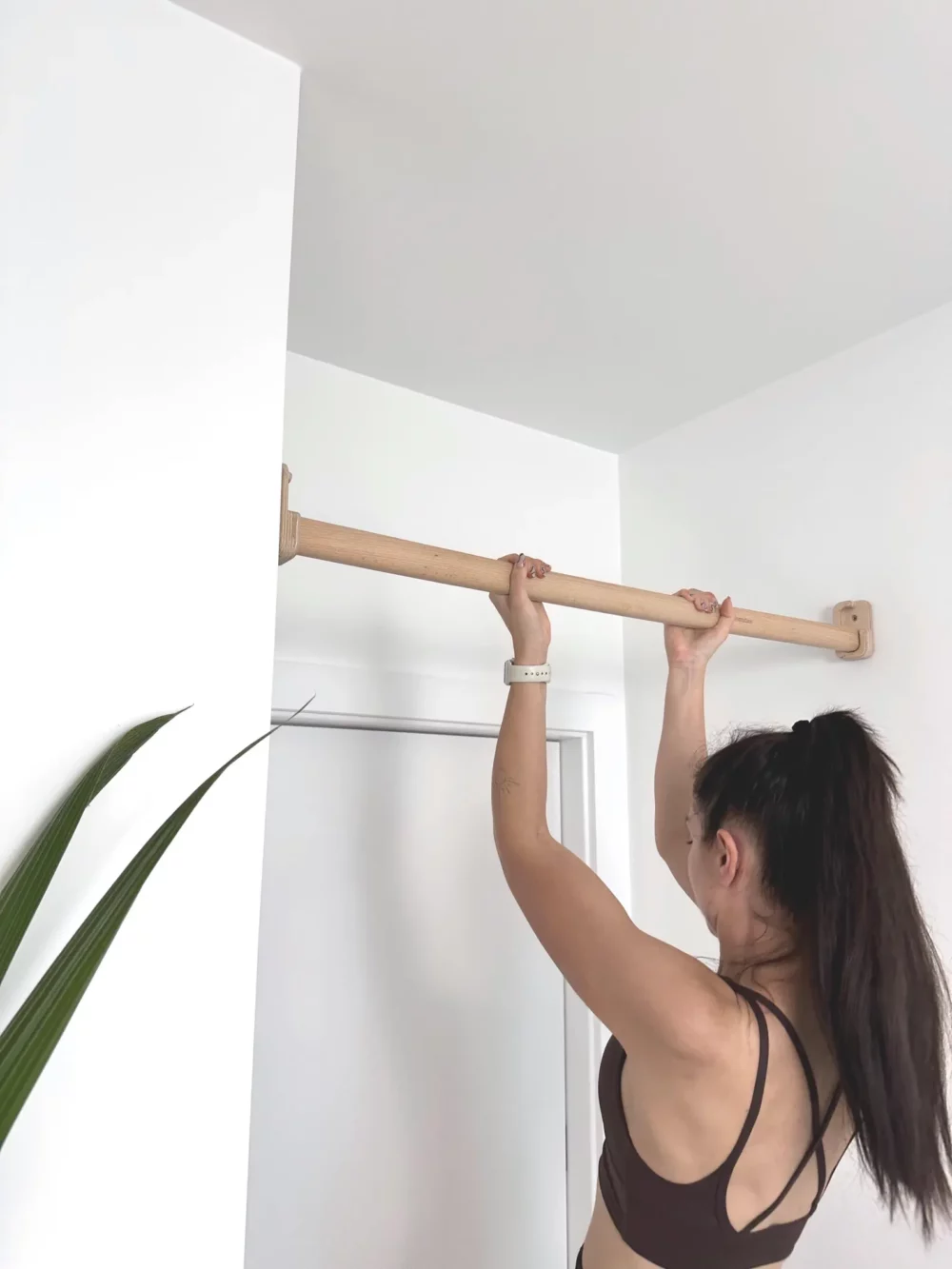 Removable Wooden Pull-Up Bar