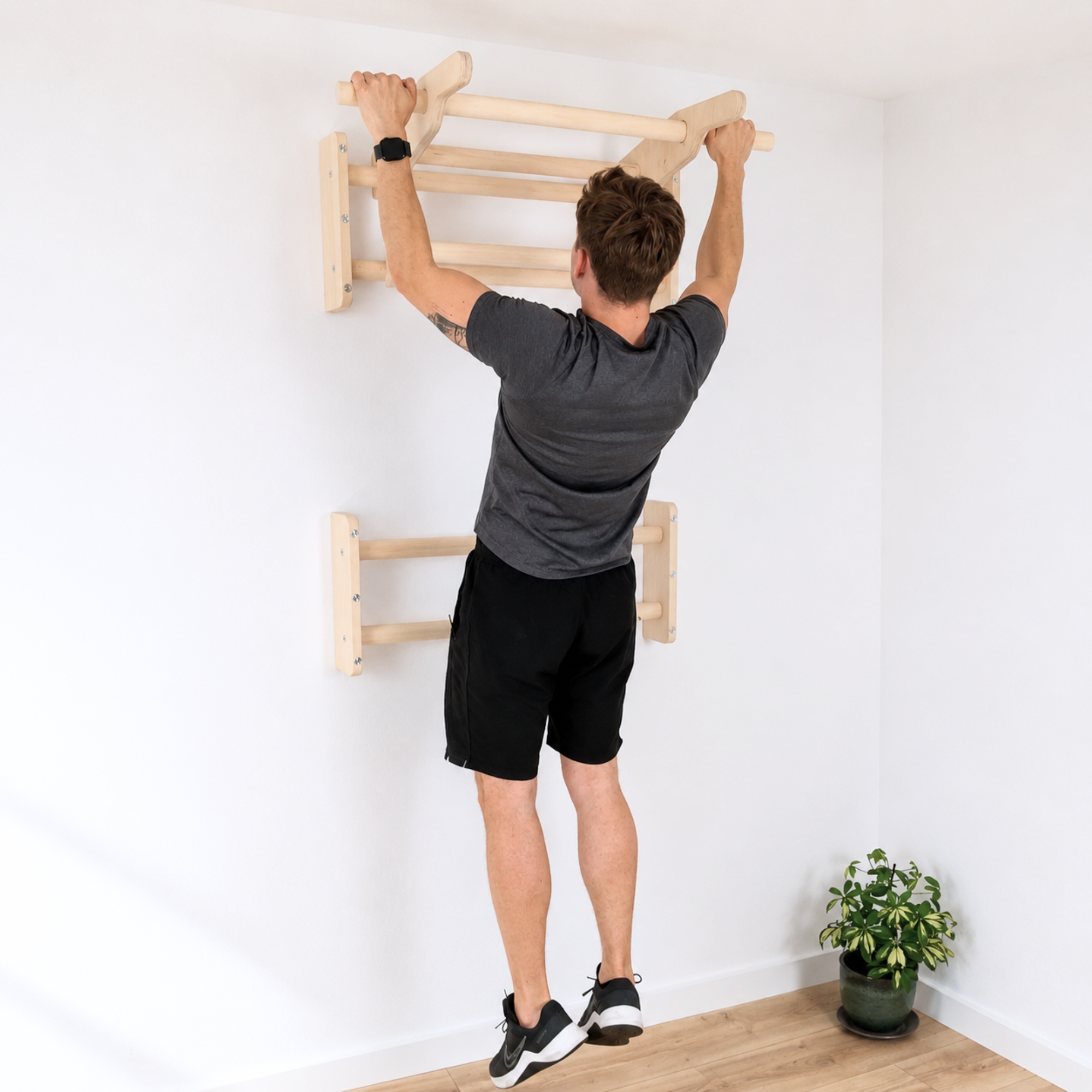 Mini Stall Bar with Pull-Up & Dip Station - Image 4
