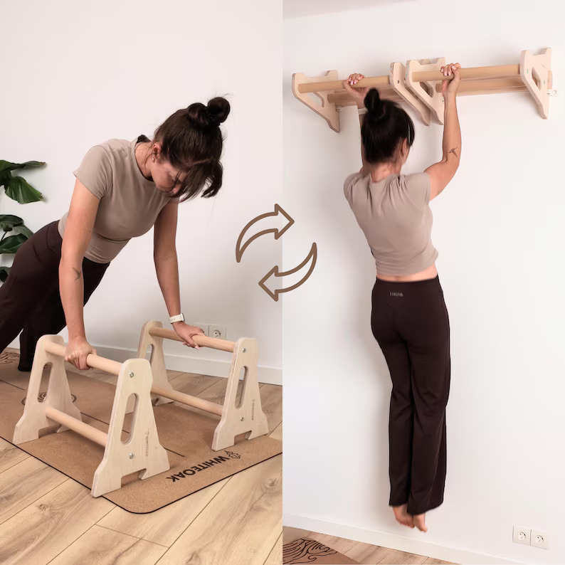 WhiteOak Modular Hybrid Bars – paraletki 2w1 i drążek do podciągania